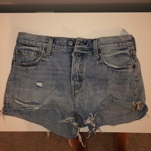 501 mid rise shorts